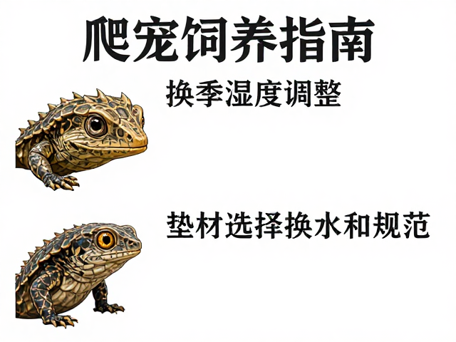 爬宠饲养指南,换季湿度调整、垫材选择与换水周期规范