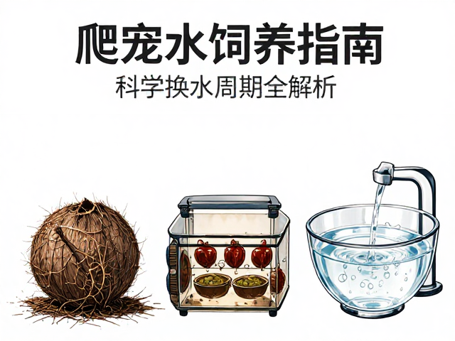 爬宠饲养指南，椰土配加热灯冷区，科学换水周期全解析