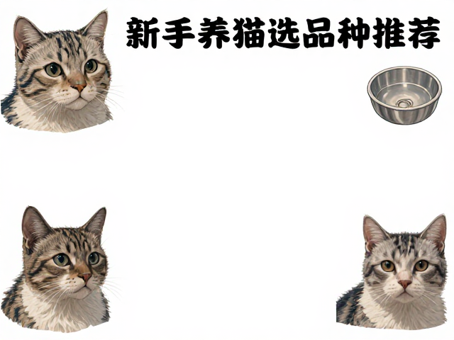 新手养猫必选品种推荐，食盆清洁与环境打扫频率全攻略