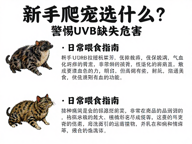 新手爬宠选什么?警惕UVB缺失危害,附日常喂食指南