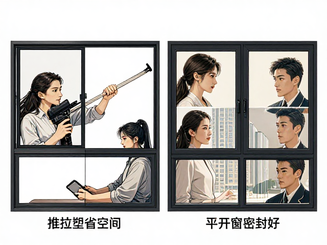推拉塑钢窗与平开窗怎么选?上下推拉省空间,平开窗密封好