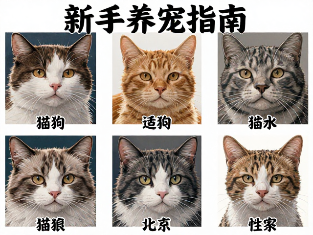 新手养宠指南，猫狗适配品种推荐，科学饮水与探索行为引导