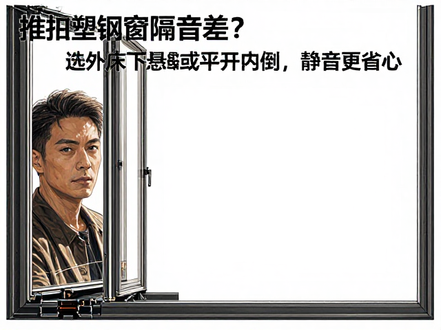 推拉塑钢窗隔音差？选外床下悬或平开内倒，静音更省心