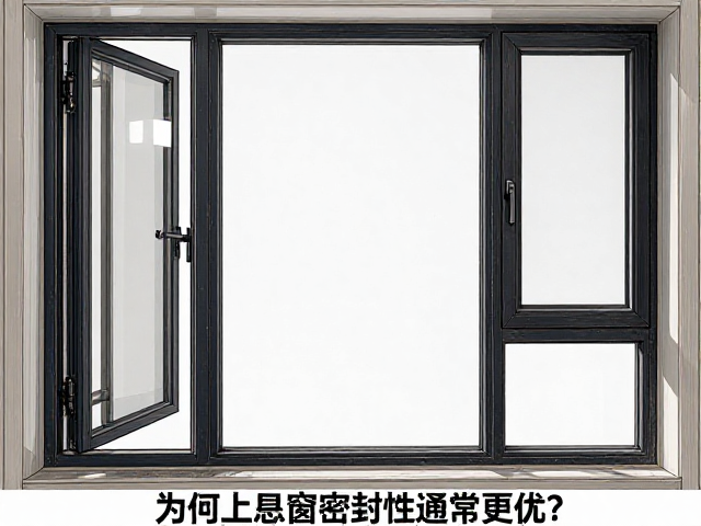 推拉塑钢窗与上悬窗对比,为何上悬窗密封性通常更优?