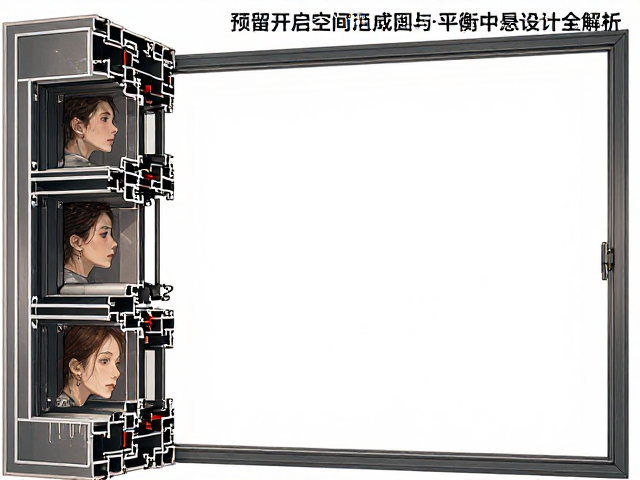 推拉塑钢窗怎么选?预留开启空间与平衡中悬设计全解析