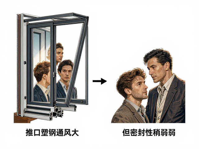 推拉塑钢窗通风量大但密封性稍弱?优缺点全解析