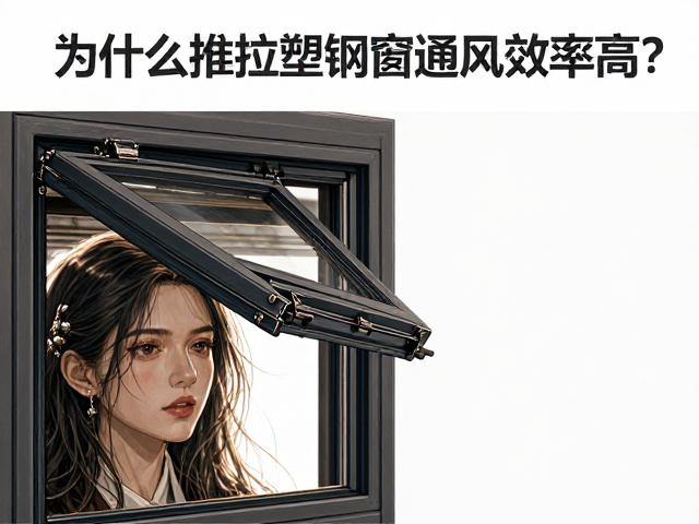 为什么推拉塑钢窗通风效率高？关键在窗扇顶部内倾打开结构
