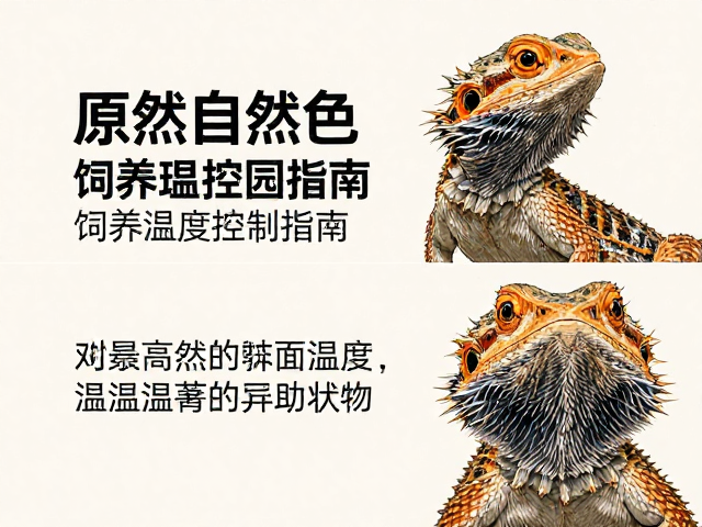 原色鬃狮蜥自然色对温度敏感,饲养温度控制指南