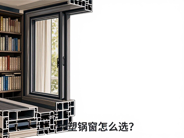 家用塑钢窗怎么选?小面积开启,防紫外线保护书籍,打造舒适书房