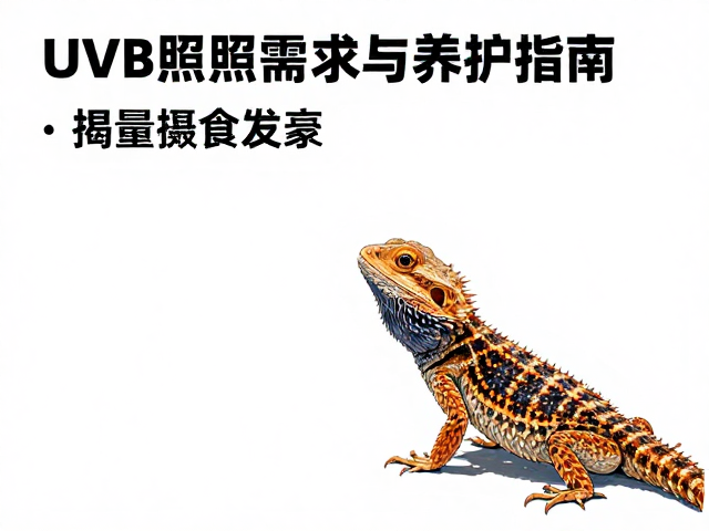 原色鬃狮蜥黑喉斑发色关键,UVB光照需求与养护指南