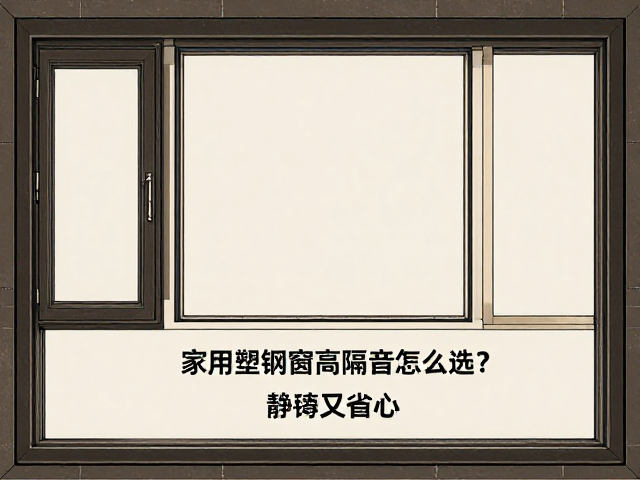 家用塑钢窗高隔音怎么选?无障碍开启设计,静音又省心