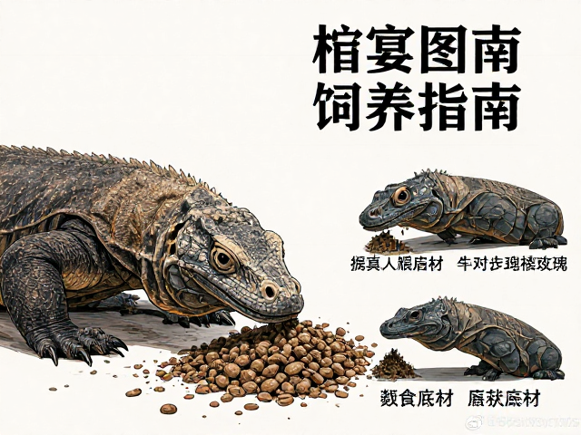 科莫多巨蜥饲养指南,基础简介、喂食频率与底材选择全解析