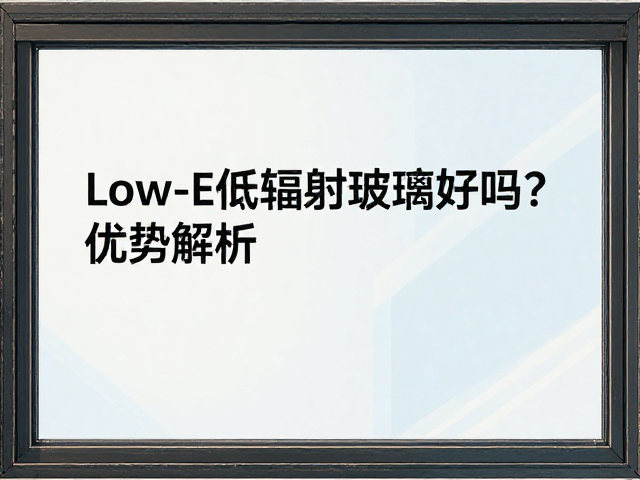单层玻璃塑钢窗配Low-E低辐射玻璃好吗?优势解析