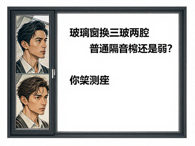 单层玻璃塑钢窗换三玻两腔,普通隔音还是弱?实测对比