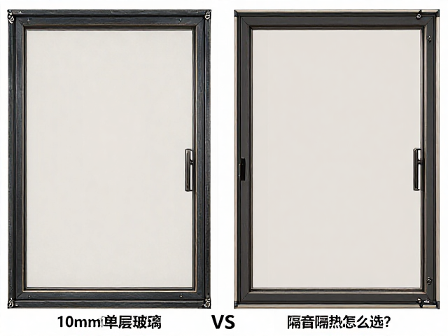10mm单层玻璃塑钢窗 vs 中空玻璃,隔音隔热怎么选?