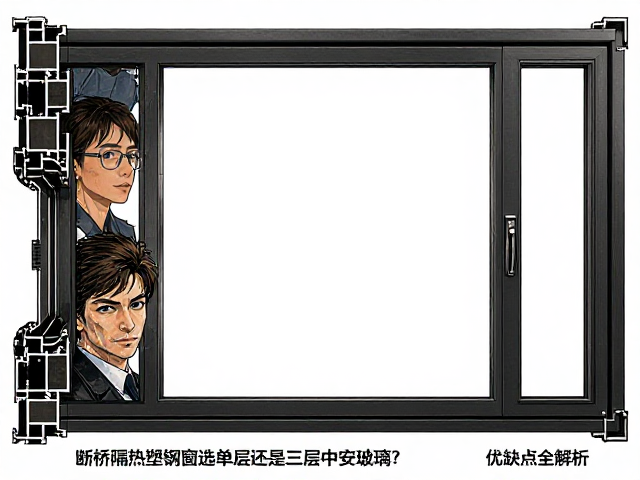 断桥隔热塑钢窗选单层还是三层中空玻璃?优缺点全解析