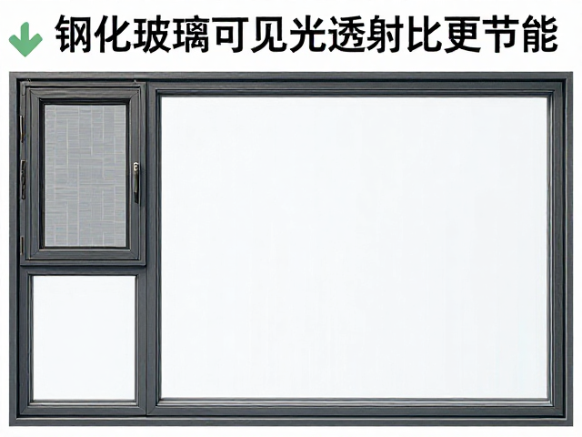 单层玻璃塑钢窗怎么选?关注钢化玻璃可见光透射比更节能