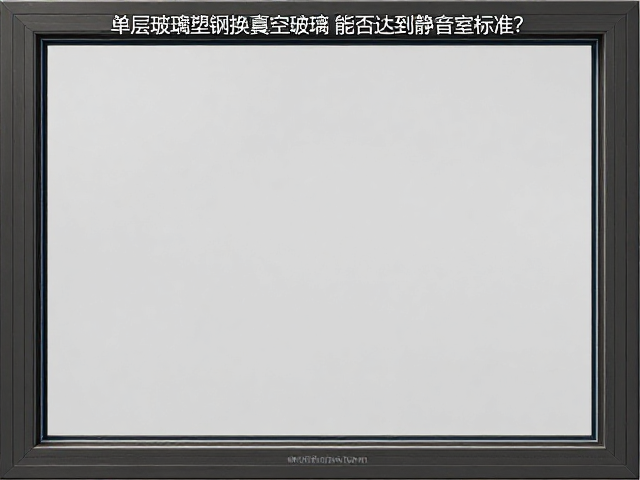 单层玻璃塑钢窗换真空玻璃,能否达到静音室标准?