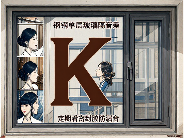 塑钢窗单层玻璃隔音差?查K值指数,定期看密封胶防漏音
