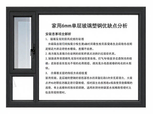 家用6mm单层玻璃塑钢窗优缺点分析，安装注意事项全解析