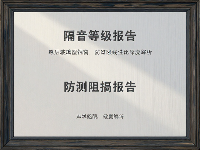 单层玻璃塑钢窗隔音等级报告与防紫外线性能深度解析