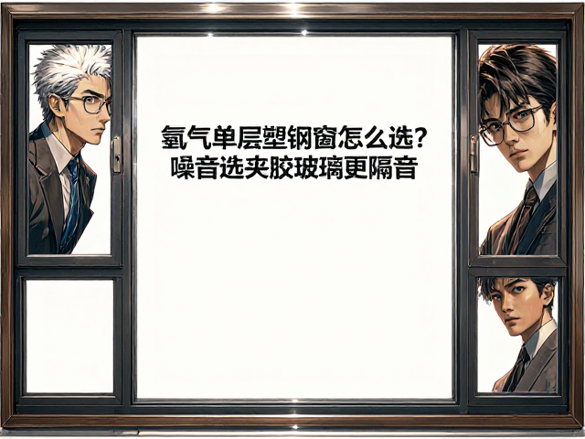 氪气单层塑钢窗怎么选？根据噪音选夹胶玻璃更隔音