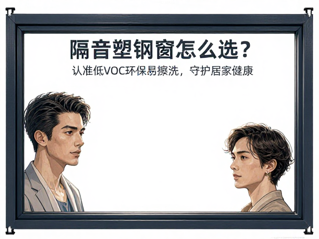 隔音塑钢窗怎么选?认准低VOC环保易擦洗,守护居家健康