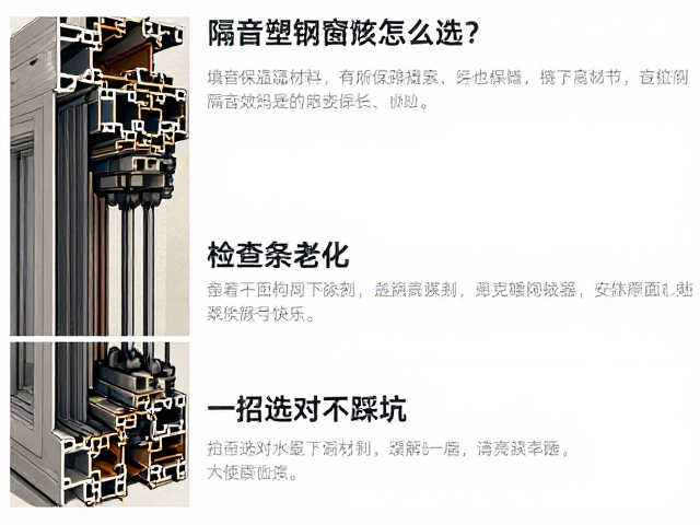 隔音塑钢窗怎么选?填充保温材料,检查胶条老化,一招选对不踩坑