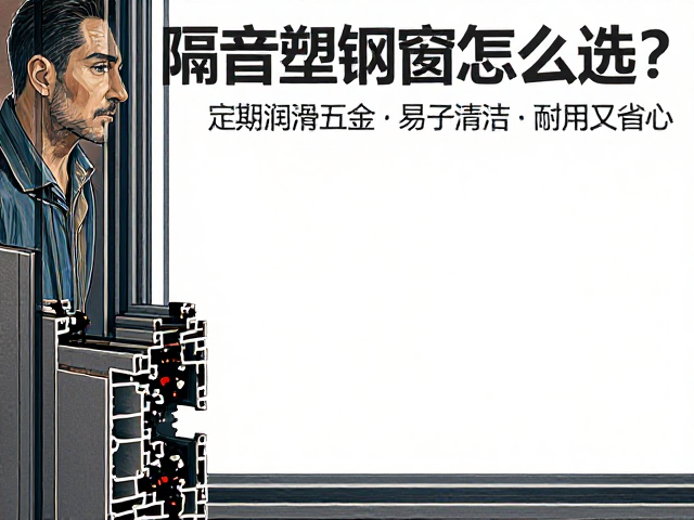 隔音塑钢窗怎么选?定期润滑五金,易于清洁,耐用又省心