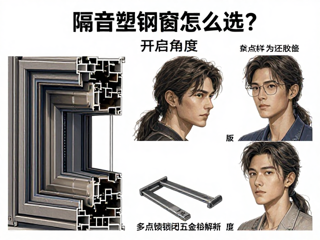 隔音塑钢窗怎么选?开启角度与多点锁闭五金搭配全攻略