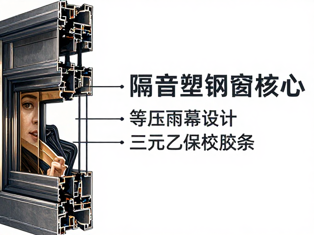 隔音塑钢窗核心，等压雨幕设计与三元乙丙胶条解析