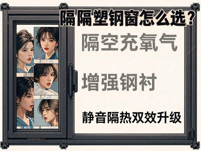 隔音塑钢窗怎么选？中空充氩气，增强钢衬，静音隔热双效升级