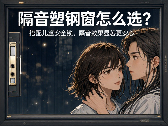 隔音塑钢窗怎么选?搭配儿童安全锁,隔音效果显著更安心