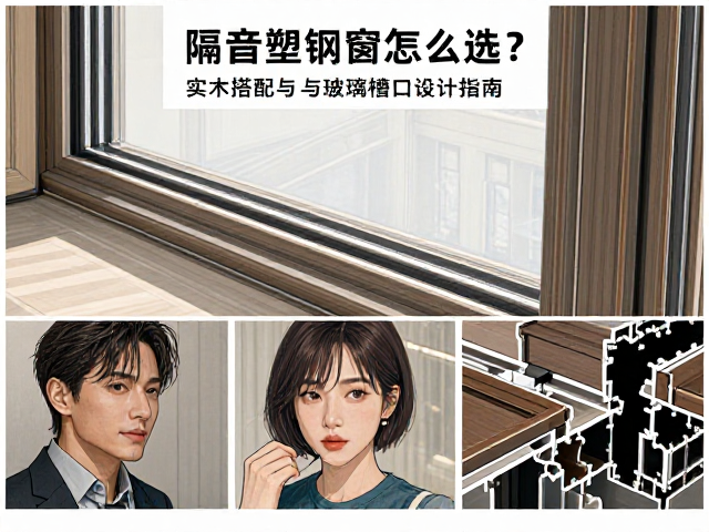 隔音塑钢窗怎么选？实木搭配与玻璃槽口设计指南