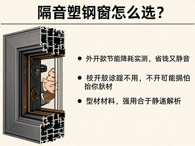 隔音塑钢窗怎么选?外开款节能降耗实测,省钱又静音