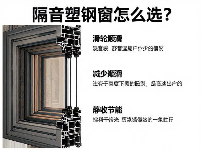 隔音塑钢窗怎么选?滑轮顺滑,减少热传导,静音又节能