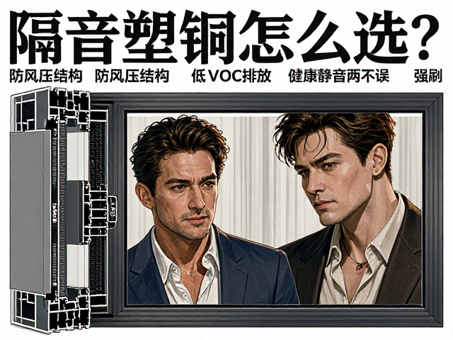 隔音塑钢窗怎么选?防风压结构,低VOC排放,健康静音两不误