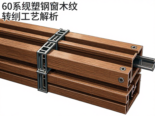 60系列塑钢窗木纹转印工艺解析，连接片规格选型与安装指南