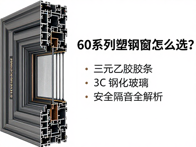 60系列塑钢窗怎么选？三元乙丙胶条，3C钢化玻璃，安全隔音全解析