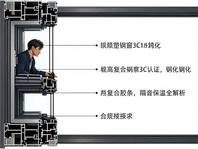 60系列塑钢窗3C认证钢化,发泡复合胶条,隔音保温全解析