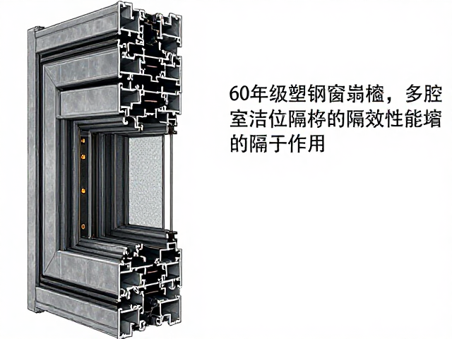 60系列塑钢窗扇框高度多少?多腔室结构隔音隔热详解