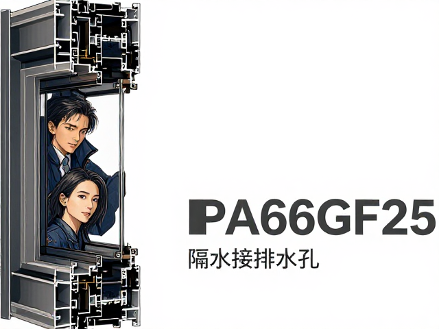60系列塑钢窗PA66GF25隔热条搭配防水排水孔,密封隔音更耐用