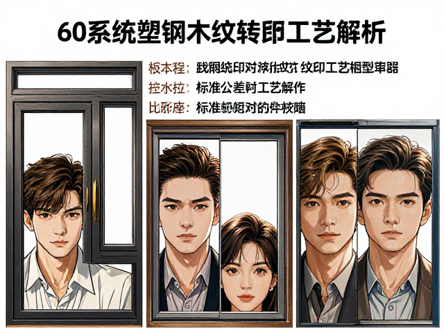 60系列塑钢窗木纹转印工艺解析,标准公差范围全攻略
