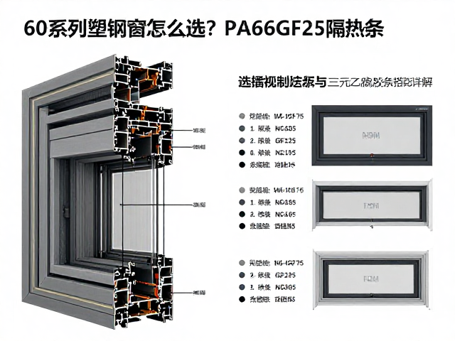 60系列塑钢窗怎么选？PA66GF25隔热条与三元乙丙胶条搭配详解