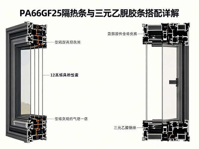 60系列塑钢窗怎么选?PA66GF25隔热条与三元乙丙胶条搭配详解