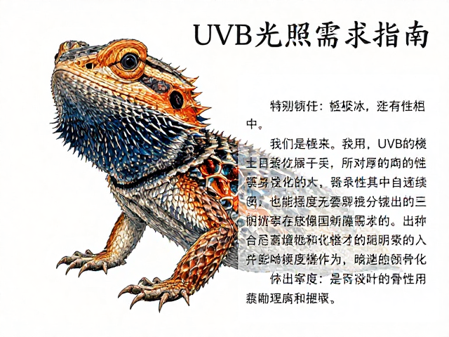 原色鬃狮蜥代谢性骨病预防,科学计算UVB光照需求指南