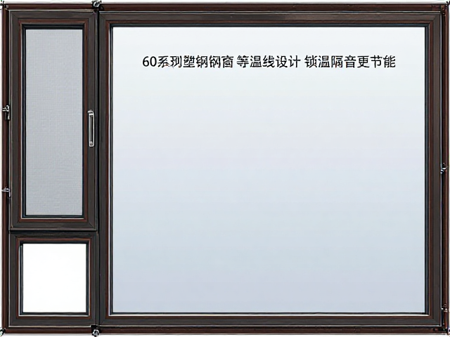 60系列塑钢窗配Low-E镀膜,等温线设计锁温隔音更节能