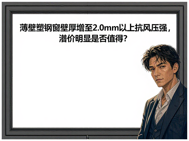 薄壁塑钢窗壁厚增至2.0mm以上抗风压强,但溢价明显是否值得?