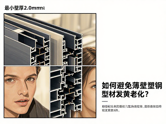 门用铝材最小壁厚2.0mm标准,如何避免薄壁塑钢窗型材发黄老化?