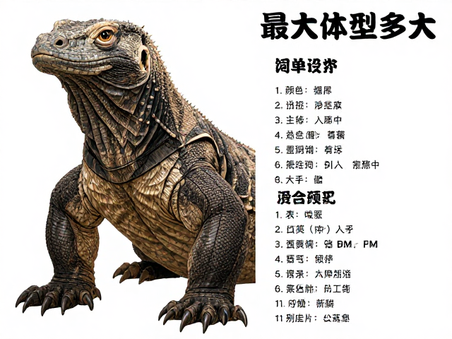科莫多巨蜥基础简介，最大体型多大？饲养设备清单详解